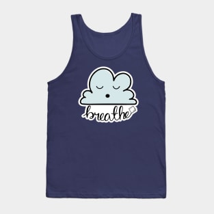 Breathe Kawaii Cloud Design Tank Top